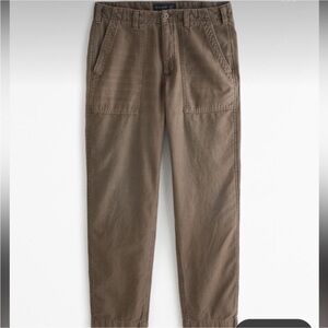 Abercrombie & Fitch men’s utility loose pants sz 32 x 28 NWT dark brown